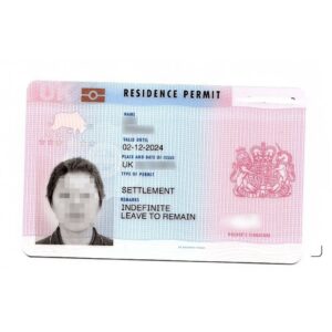 UK Permanent Resident Card